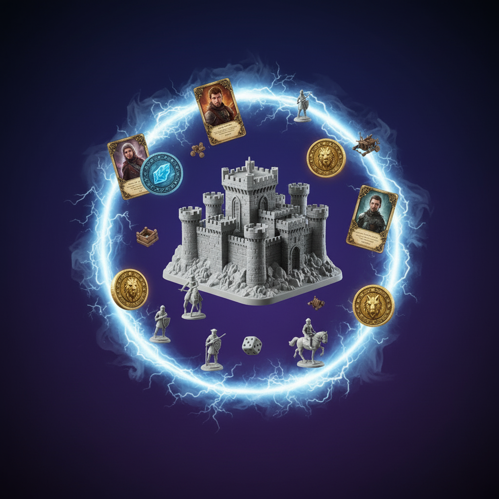 Players building strongholds and securing territories to gain dominance