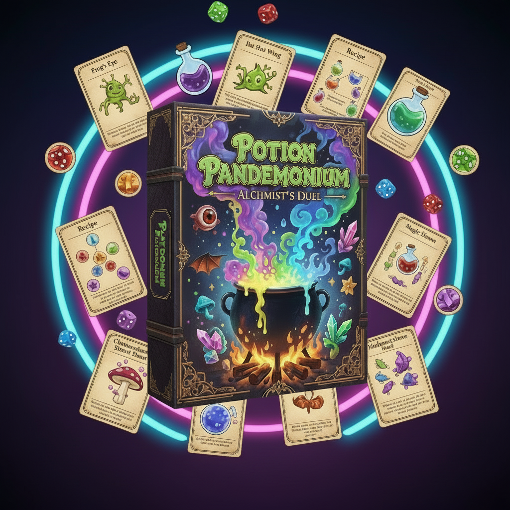 Potion Pandemonium: Alchemist’s Duel — Premium Fantasy Set-Collection & Bluffing Game