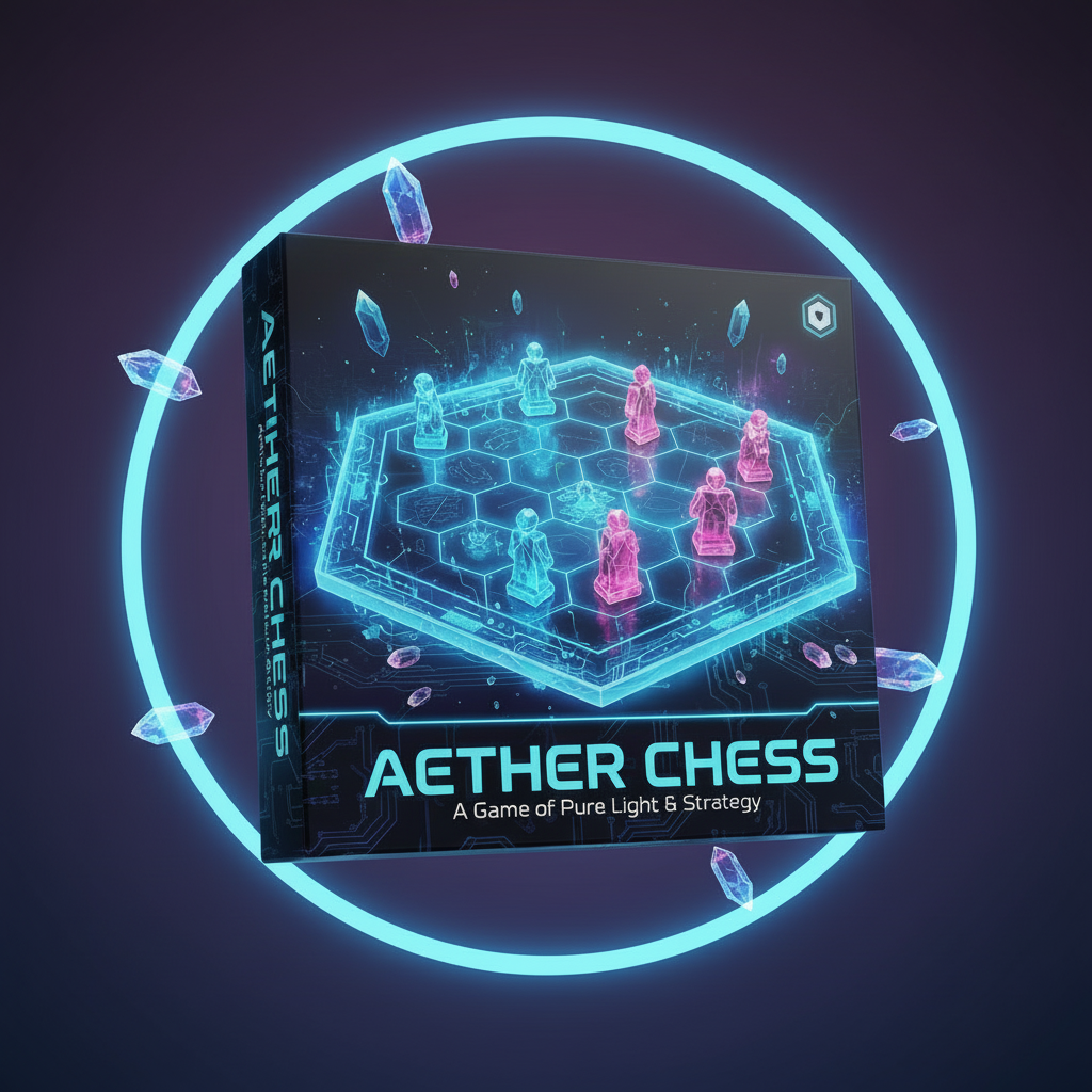 Modular crystalline grid and shifting Aether fields from Aether Chess.