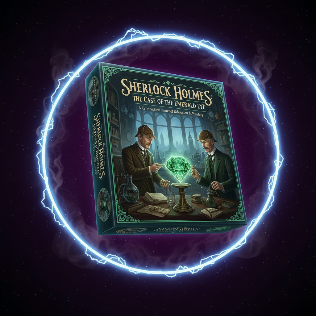 Sherlock Holmes: The Baker Street Irregulars game box with Victorian detective artwork