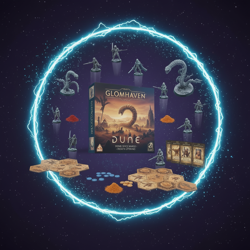 Detailed Fremen warrior miniatures posed for tactical skirmish