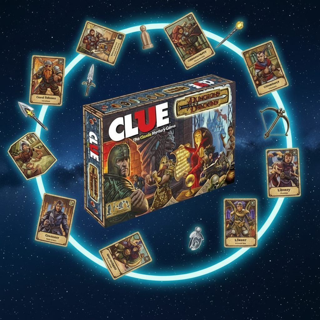 Clue: Dungeons & Dragons — Premium Mystery & Adventure Board Game