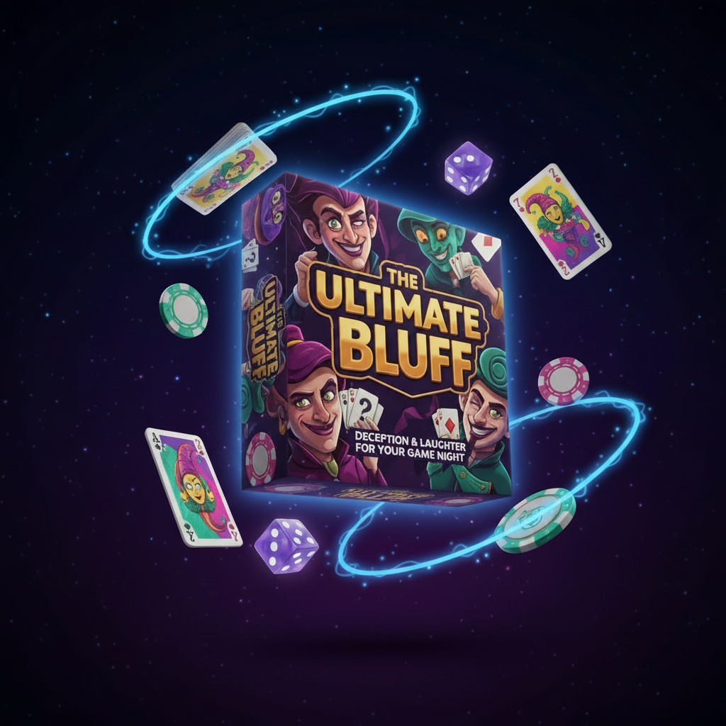 Party group bluffing, laughing and revealing cards in The Ultimate Bluff