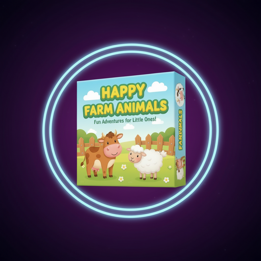 Happy Farm Animals — Premium Educational Board Game for Kids