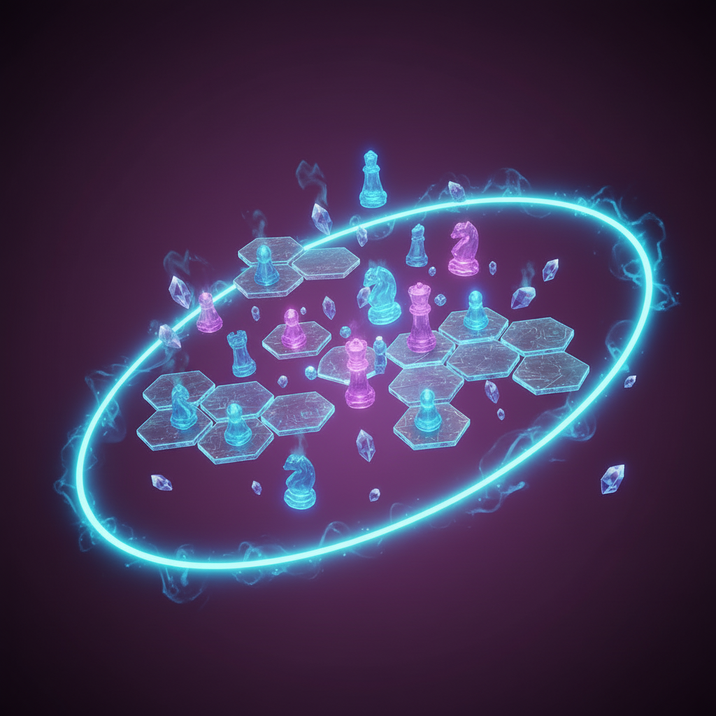 Players engaged in a tactical duel in Aether Chess.